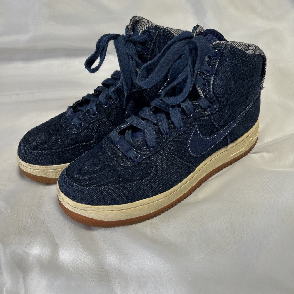 Nike Air Force 1 High SE Denim Binary Blue Women's Size 7